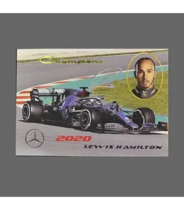2021 AMPIR Formula Champions #FC-2020 Lewis Hamilton Super Script Autograph | AMPIR Trading Cards