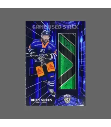 2024/25 AMPIR Game Used Stick #NLS39-2 Riley Sheen (EV Zug)  | AMPIR Trading Cards