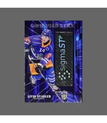 2024/25 AMPIR Game Used Stick #NLS40-1 Livio Stadler (EV Zug)  | AMPIR Trading Cards