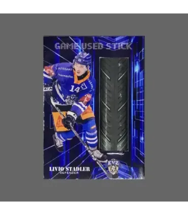 2024/25 AMPIR Game Used Stick #NLS40-2 Livio Stadler (EV Zug)  | AMPIR Trading Cards