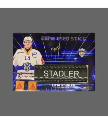 2024/25 AMPIR Game Used Stick #NLS40-3 Livio Stadler (EV Zug) 1 of 1 | AMPIR Trading Cards