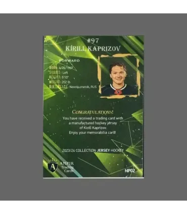 2023/24 AMPIR Jersey Hockey #NP02 Kirill Kaprizov (Minnesota Wild) SET (8 cards) | AMPIR Trading Cards