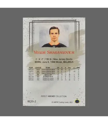 2020/21 AMPIR Hockey #RC20-2 Yegor Sharangovich (New Jersey Devils) RC | AMPIR Trading Cards
