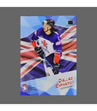 2021 AMPIR IIHF World Championship #GBR02 Dallas Ehrhardt (Team Great Britain)  | AMPIR Trading Cards