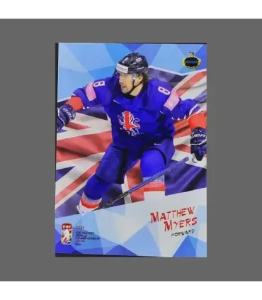 2021 AMPIR IIHF World Championship #GBR05 Matthew Myers (Team Great Britain)  | AMPIR Trading Cards