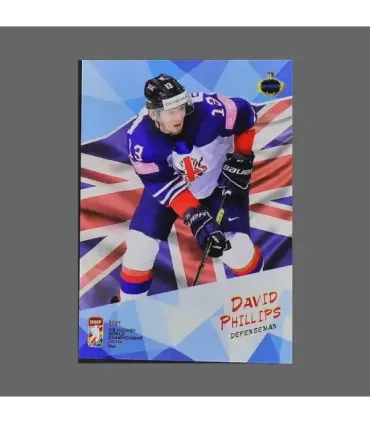 2021 AMPIR IIHF World Championship #GBR08 David Phillips (Team Great Britain)  | AMPIR Trading Cards