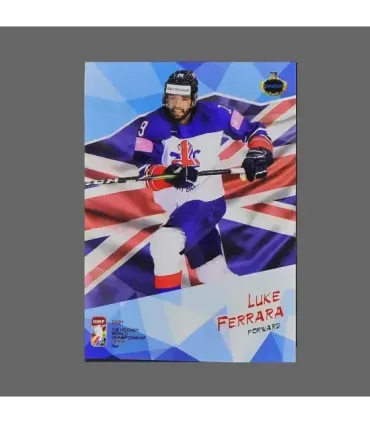 2021 AMPIR IIHF World Championship #GBR13 Luke Ferrara (Team Great Britain)  | AMPIR Trading Cards