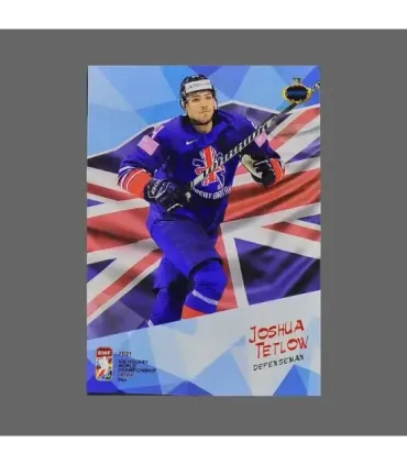 2021 AMPIR IIHF World Championship #GBR17 Joshua Tetlow (Team Great Britain)  | AMPIR Trading Cards