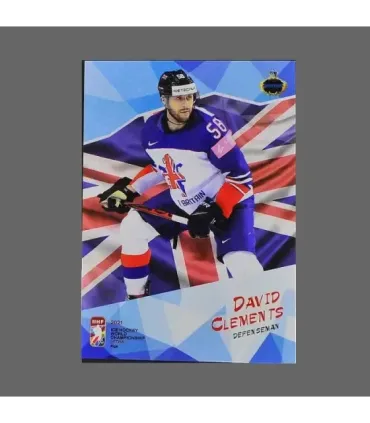 2021 AMPIR IIHF World Championship #GBR22 David Clements (Team Great Britain)  | AMPIR Trading Cards