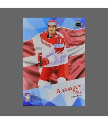 2021 AMPIR IIHF World Championship #DEN04 Alexander True (Team Denmark)  | AMPIR Trading Cards