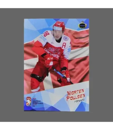 2021 AMPIR IIHF World Championship #DEN13 Morten Poulsen (Team Denmark)  | AMPIR Trading Cards