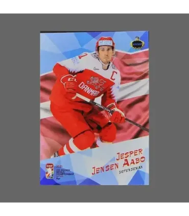 2021 AMPIR IIHF World Championship #DEN15 Jesper Jensen Aabo (Team Denmark)  | AMPIR Trading Cards