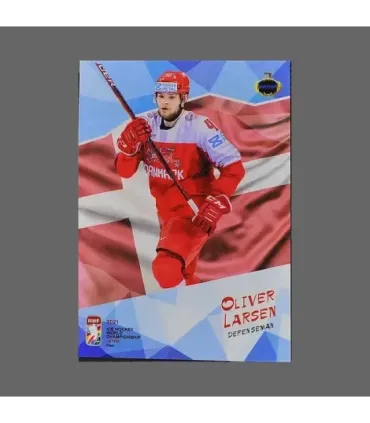 2021 AMPIR IIHF World Championship #DEN17 Oliver Larsen (Team Denmark)  | AMPIR Trading Cards