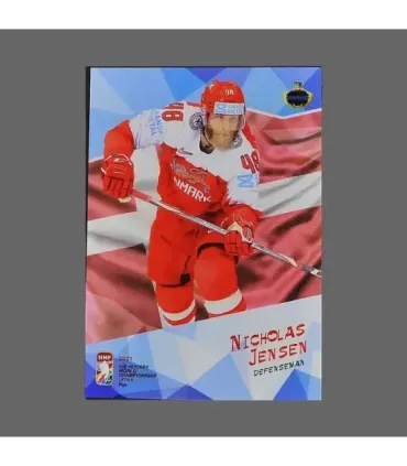 2021 AMPIR IIHF World Championship #DEN18 Nicholas Jensen (Team Denmark)  | AMPIR Trading Cards