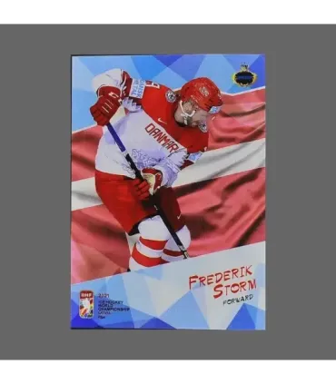 2021 AMPIR IIHF World Championship #DEN25 Frederik Storm (Team Denmark)  | AMPIR Trading Cards