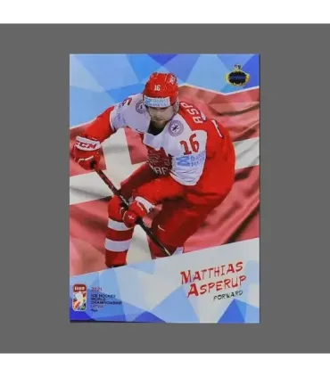 2021 AMPIR IIHF World Championship #DEN26 Matthias Asperup (Team Denmark)  | AMPIR Trading Cards