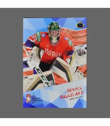 2021 AMPIR IIHF World Championship #NOR19 Henrik Haukeland (Team Norway) GK | AMPIR Trading Cards