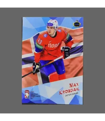 2021 AMPIR IIHF World Championship #NOR22 Max Krogdahl (Team Norway)  | AMPIR Trading Cards