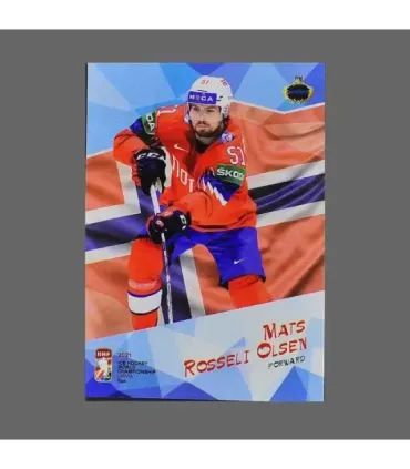 2021 AMPIR IIHF World Championship #NOR25 Mats Rosseli Olsen (Team Norway)  | AMPIR Trading Cards