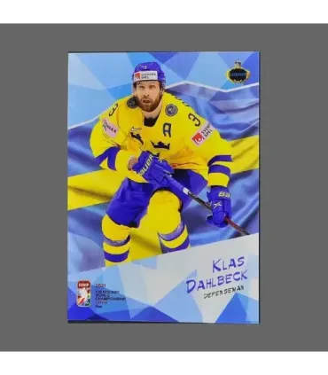 2021 AMPIR IIHF World Championship #SWE01 Klas Dahlbeck (Team Sweden)  | AMPIR Trading Cards