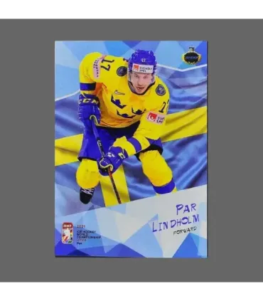 2021 AMPIR IIHF World Championship #SWE06 Par Lindholm (Team Sweden)  | AMPIR Trading Cards