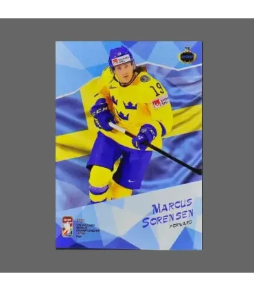 2021 AMPIR IIHF World Championship #SWE07 Marcus Sorensen (Team Sweden)  | AMPIR Trading Cards