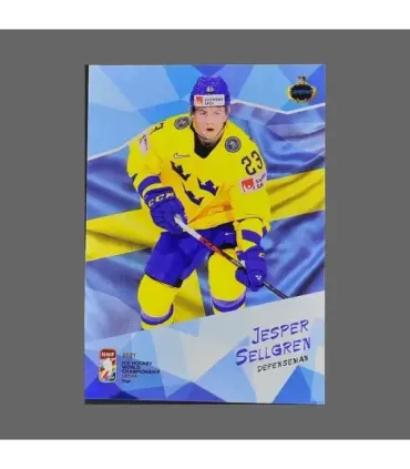 2021 AMPIR IIHF World Championship #SWE09 Jesper Sellgren (Team Sweden)  | AMPIR Trading Cards