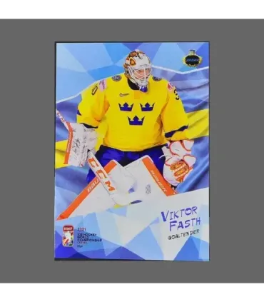 2021 AMPIR IIHF World Championship #SWE14 Viktor Fasth (Team Sweden) GK | AMPIR Trading Cards