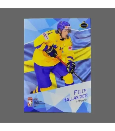 2021 AMPIR IIHF World Championship #SWE23 Filip Hallander (Team Sweden)  | AMPIR Trading Cards