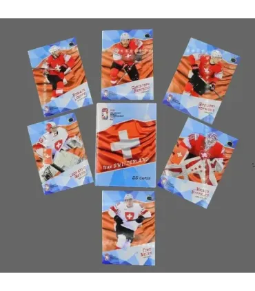 2021 AMPIR IIHF World Championship   Team SWITZERLAND SET (28 cards) | AMPIR Trading Cards