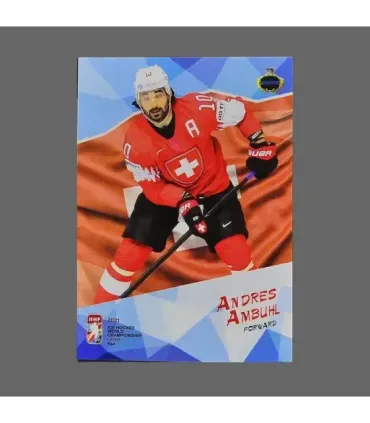 2021 AMPIR IIHF World Championship #SUI03 Andres Ambuhl (Team Switzerland)  | AMPIR Trading Cards