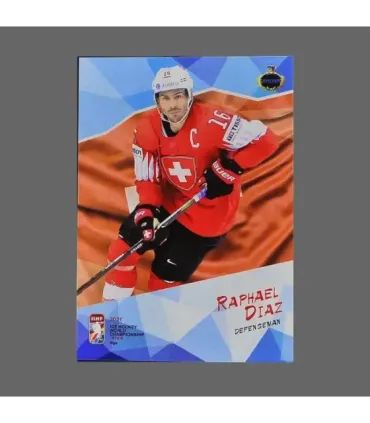 2021 AMPIR IIHF World Championship #SUI06 Raphael Diaz (Team Switzerland)  | AMPIR Trading Cards