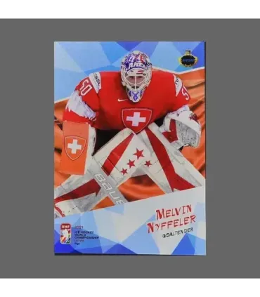 2021 AMPIR IIHF World Championship #SUI12 Melvin Nyffeler (Team Switzerland) GK | AMPIR Trading Cards