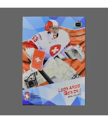 2021 AMPIR IIHF World Championship #SUI17 Leonardo Genoni (Team Switzerland) GK | AMPIR Trading Cards