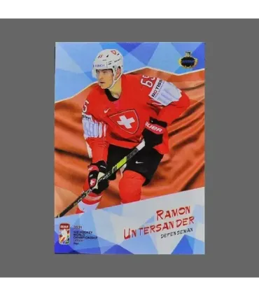 2021 AMPIR IIHF World Championship #SUI18 Ramon Untersander (Team Switzerland)  | AMPIR Trading Cards