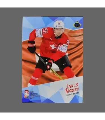 2021 AMPIR IIHF World Championship #SUI21 Janis Moser (Team Switzerland)  | AMPIR Trading Cards