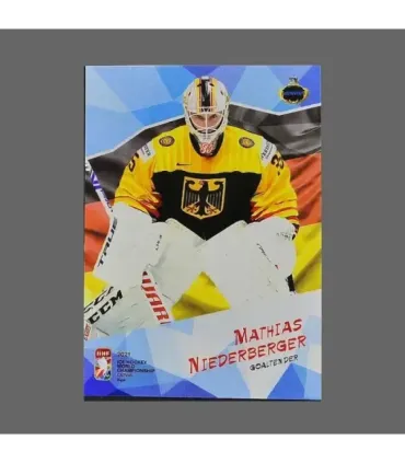 2021 AMPIR IIHF World Championship #GER11 Mathias Niederberger (Team Germany) GK | AMPIR Trading Cards