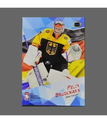 2021 AMPIR IIHF World Championship #GER20 Felix Bruckmann (Team Germany) GK | AMPIR Trading Cards