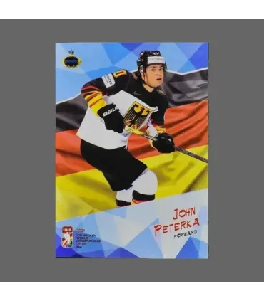 2021 AMPIR IIHF World Championship #GER25 John Peterka (Team Germany)  | AMPIR Trading Cards