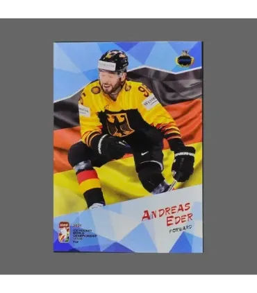 2021 AMPIR IIHF World Championship #GER27 Andreas Eder (Team Germany)  | AMPIR Trading Cards