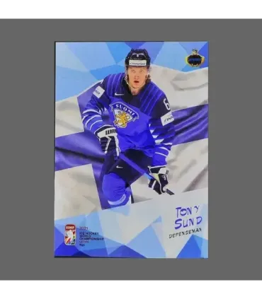 2021 AMPIR IIHF World Championship #FIN03 Tony Sund (Team Finland)  | AMPIR Trading Cards