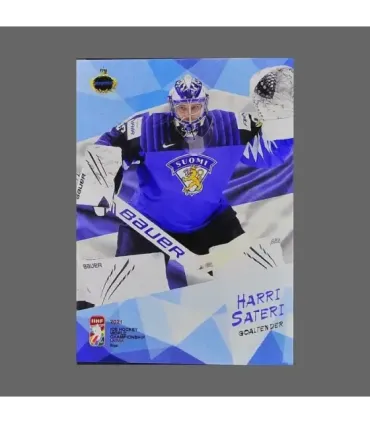 2021 AMPIR IIHF World Championship #FIN14 Harri Sateri (Team Finland) GK | AMPIR Trading Cards