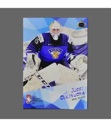 2021 AMPIR IIHF World Championship #FIN19 Jussi Olkinuora (Team Finland) GK | AMPIR Trading Cards