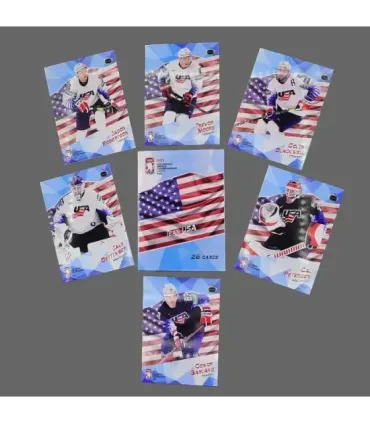 2021 AMPIR IIHF World Championship   Team USA SET (26 cards) | AMPIR Trading Cards