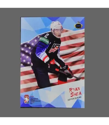 2021 AMPIR IIHF World Championship #USA01 Ryan Shea (Team USA)  | AMPIR Trading Cards