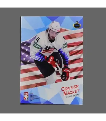 2021 AMPIR IIHF World Championship #USA03 Connor Mackey (Team USA)  | AMPIR Trading Cards