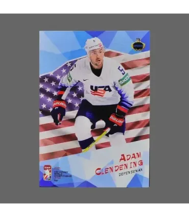 2021 AMPIR IIHF World Championship #USA04 Adam Clendening (Team USA)  | AMPIR Trading Cards