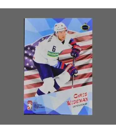 2021 AMPIR IIHF World Championship #USA05 Chris Wideman (Team USA)  | AMPIR Trading Cards