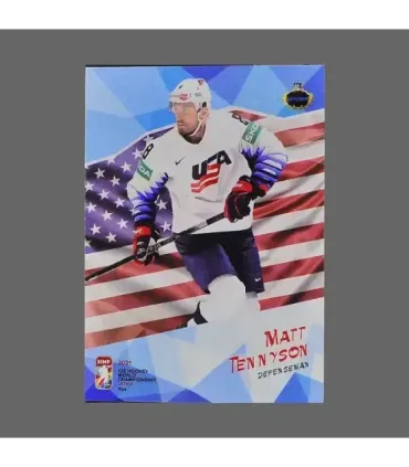 2021 AMPIR IIHF World Championship #USA06 Matt Tennyson (Team USA)  | AMPIR Trading Cards