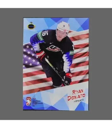 2021 AMPIR IIHF World Championship #USA10 Ryan Donato (Team USA)  | AMPIR Trading Cards